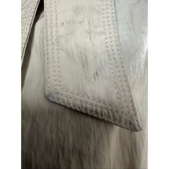 Barbara Lebek Women’s Lightweight Trench Coat Beige Belted Size 16 See Notes - Picture 5 of 16